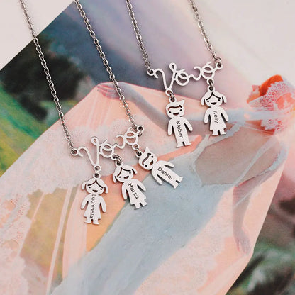 Personalized Kin and Kisses® Necklace